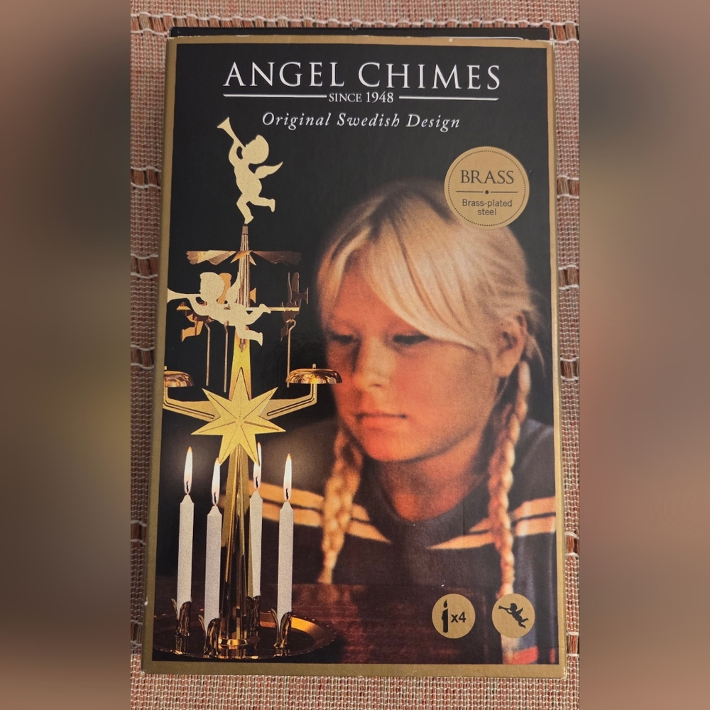 Brass Angel Chimes Original Swedish Design